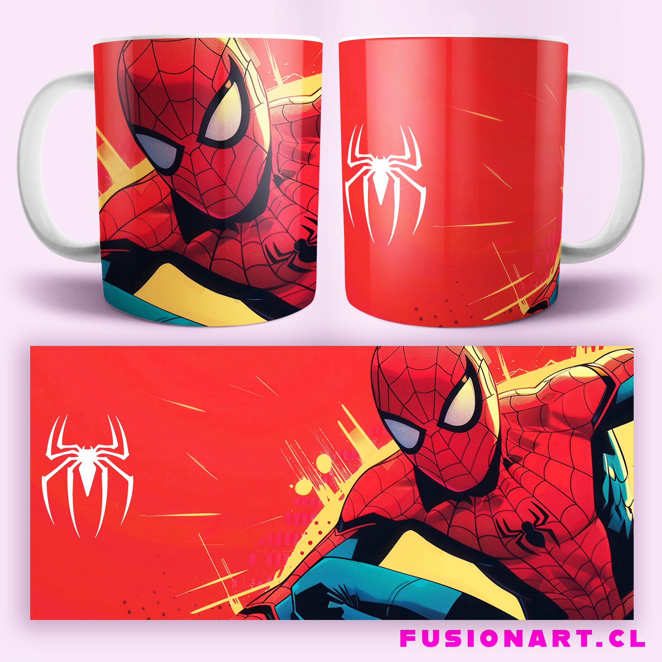 PACK PLANTILLAS PARA SUBLIMAR TAZONES DE SUPERHÉROES – FORMATO PNG